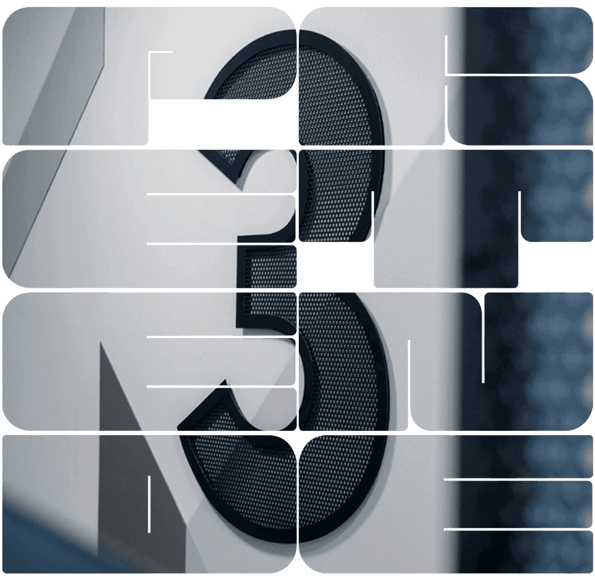 Oznakowanie budynku Cyfra trzy - oznaczenie budynku