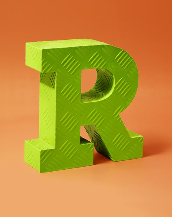 Litery metalowe, litery dekoracyjne przestrzenne 3D - PRETENDE