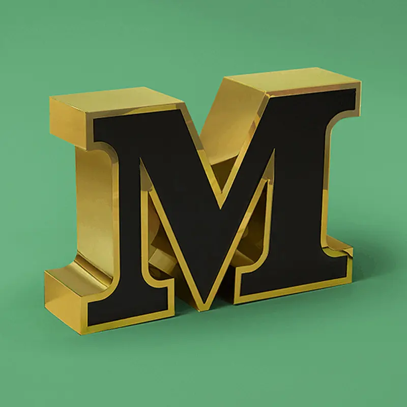 Litery świecące / dwa w jednym Black & White